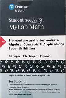 9780134762616-0134762614-Elementary and Intermediate Algebra: Concepts and Applications -- MyLab Math with Pearson eText Access Code