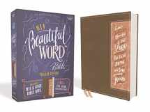 9780310453444-0310453445-NIV, Beautiful Word Bible, Updated Edition, Peel/Stick Bible Tabs, Leathersoft, Brown/Pink, Red Letter, Comfort Print: 600+ Full-Color Illustrated Verses
