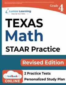 9781949855319-1949855317-TEXAS STAAR Test Prep: 4th Grade Math Practice Workbook and Full-length Online Assessments: STAAR Study Guide (STAAR Redesign by Lumos Learning)