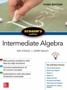 9781260120745-1260120740-Schaum's Outline of Intermediate Algebra, Third Edition (Schaum's Outlines)