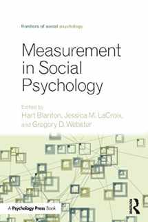 9781138913240-1138913243-Measurement in Social Psychology (Frontiers of Social Psychology)