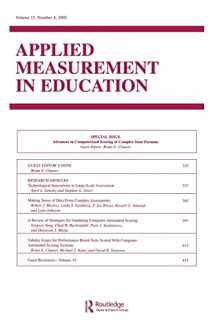 9780805896206-0805896201-Advances in Computerized Scoring of Complex Item Formats: A Special Issue of Applied Measurement in Education