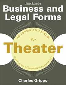9781581159233-1581159234-Business and Legal Forms for Theater, Second Edition (Business and Legal Forms Series)