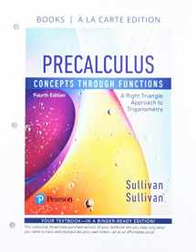 9780134856513-0134856511-Precalculus: Concepts Through Functions, A Right Triangle Approach to Trigonometry, Books a la Carte Edition plus MyLab Math with Pearson eText -- 24-Month Access Card Package