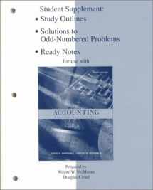 9780256268553-025626855X-Study Outline/Ready Notes/Solutions to Odd Number Problems for use with Accounting: What the Numbers Mean