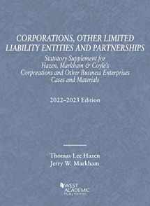 9781636599090-1636599095-Corporations, Other Limited Liability Entities and Partnerships, Statutory Supplement, 2022-2023 (Selected Statutes)