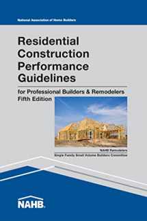 9780867187434-0867187433-Residential Construction Performance Guidelines, Contractor Reference