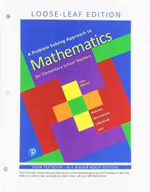9780135184172-0135184177-Problem Solving Approach to Mathematics for Elementary School Teachers, A
