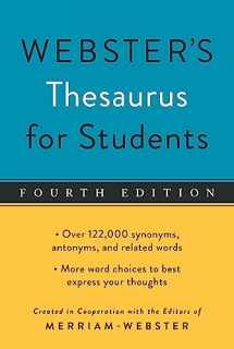 9781596951815-1596951818-Webster's Thesaurus for Students, Fourth Edition, Newest Edition