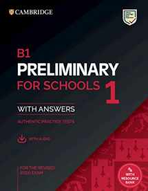 9781108652292-1108652298-B1 Preliminary for Schools 1 for the Revised 2020 Exam Student's Book with Answers with Audio with Resource Bank (PET Practice Tests)