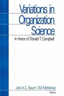 9780761911258-0761911251-Variations in Organization Science: In Honor of Donald T Campbell