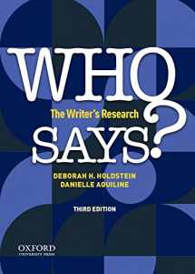9780197525494-0197525490-Who Says?: The Writer's Research