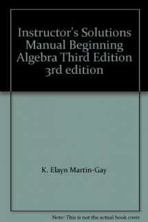 9780130872081-0130872083-Instructor's Solutions Manual Beginning Algebra Third Edition 3rd edition