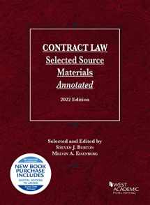 9781636599052-1636599052-Contract Law, Selected Source Materials Annotated, 2022 Edition (Selected Statutes)