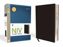 9780310437574-0310437571-NIV Study Bible, Large Print, Bonded Leather, Black, Red Letter Edition