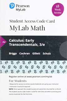 9780135904183-0135904188-Calculus: Early Transcendentals -- MyLab Math with Pearson eText Access Code