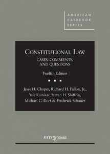 9781628100136-1628100133-Constitutional Law: Cases Comments and Questions,12th (American Casebook Series)
