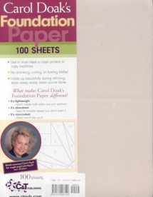 9781571208149-1571208143-Carol Doak's Foundation Paper, 8.5-x-11-inch