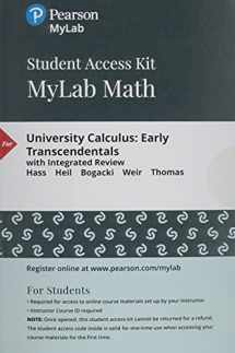 9780135183717-0135183715-University Calculus: Early Transcendentals -- MyLab Math with Pearson eText Access Code