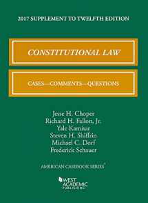 9781683287131-1683287134-Constitutional Law, Cases, Comments, and Questions, 2017 Supplement (American Casebook Series)