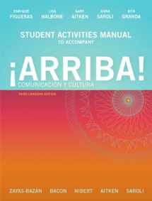 9780132770002-0132770008-Student Activities Manual for ¡Arriba! Comunicación y cultura, Third Canadian Edition