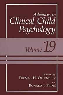 9780306454479-0306454475-Advances in Clinical Child Psychology (Advances in Clinical Child Psychology, 19)