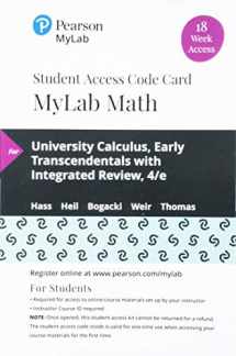 9780135910993-0135910994-University Calculus: Early Transcendentals -- MyLab Math with Pearson eText Access Code