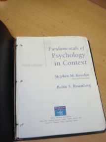 9780205828876-0205828876-Fundamentals of Psychology in Context, Books a la Carte Plus MyPsychLab CourseCompass (3rd Edition)