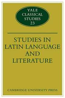 9780521124614-0521124611-Studies in Latin Language and Literature (Yale Classical Studies, Series Number 23)
