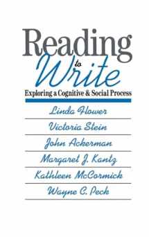 9780195061901-019506190X-Reading-to-Write: Exploring a Cognitive and Social Process (Social and Cognitive Studies in Writing and Literacy)