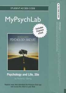 9780205859528-0205859526-NEW MyLab Psychology with Pearson eText -- Standalone Access Card -- for Psychology and Life (standalone)