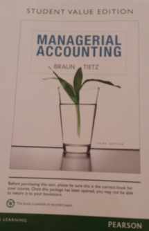 9780132963152-0132963159-Managerial Accounting Plus New Myaccountinglab with Pearson Etext -- Access Card Package