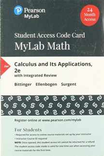 9780135218235-0135218233-Calculus and Its Applications -- MyLab Math with Pearson eText Access Code