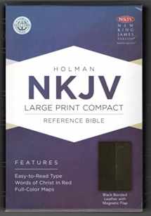 9781433606403-1433606402-NKJV Large Print Compact Reference Bible, Black Bonded Leather with Magnetic Flap