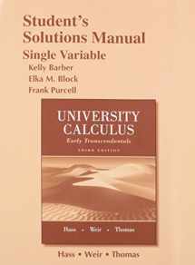 9780321999801-0321999800-Student Solutions Manual for University Calculus: Early Transcendentals, Single Variable