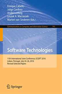 9783319625683-3319625683-Software Technologies: 11th International Joint Conference, ICSOFT 2016, Lisbon, Portugal, July 24-26, 2016, Revised Selected Papers (Communications in Computer and Information Science)
