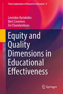 9783319720647-3319720643-Equity and Quality Dimensions in Educational Effectiveness (Policy Implications of Research in Education, 8)