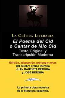 9788470839597-8470839594-Poema del Cid O Cantar de Mio Cid: Texto Original y Transcripcion Moderna Con Prologo y Notas, Coleccion La Critica Literaria Por El Celebre Critico L (Spanish Edition)