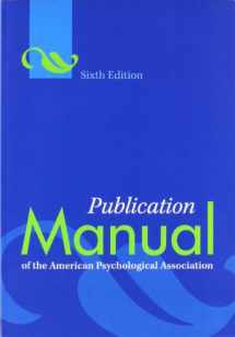 9781433805615-1433805618-Publication Manual of the American Psychological Association, 6th Edition
