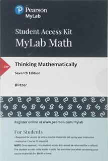 9780134705095-0134705092-Thinking Mathematically -- MyLab Math with Pearson eText Access Code
