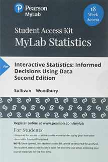 9780135240090-0135240093-Interactive Statistics: Informed Decisions Using Data -- MyLab Statistics with Pearson eText Access Code