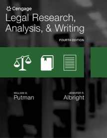 9781305948372-1305948378-Legal Research, Analysis, and Writing