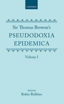 9780199670307-0199670307-Sir Thomas Browne's Pseudodoxia Epidemica Volume 1