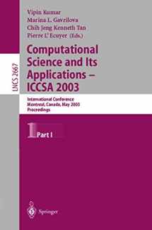 9783540401551-3540401555-Computational Science and Its Applications - ICCSA 2003: International Conference, Montreal, Canada, May 18-21, 2003, Proceedings, Part I (Lecture Notes in Computer Science, 2667)