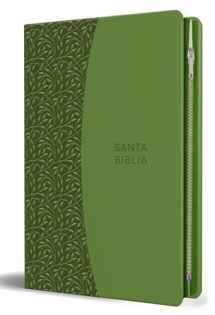 9781644732212-1644732211-Biblia Reina Valera 1960 Tamaño grande, letra grande piel verde con cremallera / Spanish Holy Bible RVR 1960. Large Size, Large Print Green Leather with Zipp