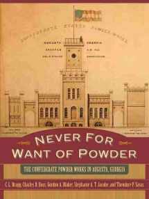 9781570036576-1570036578-Never for Want of Powder: The Confederate Powder Works in Augusta, Georgia
