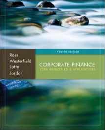 9780077861650-0077861655-Corporate Finance: Core Principles and Applications