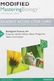 9780134294780-0134294785-Modified Mastering Biology with Pearson eText -- Standalone Access Card -- for Biological Science (6th Edition)