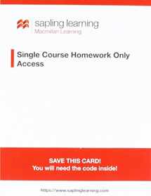 9781319080242-1319080243-Sapling Single-course General, Organic, and Biochemistry Homework Access Card