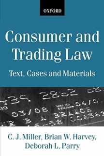 9780198764786-0198764782-Consumer and Trading Law: Text, Cases and Materials